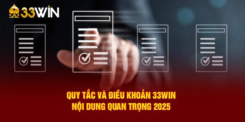 Điều khoản điều kiện đăng ký 33WIN